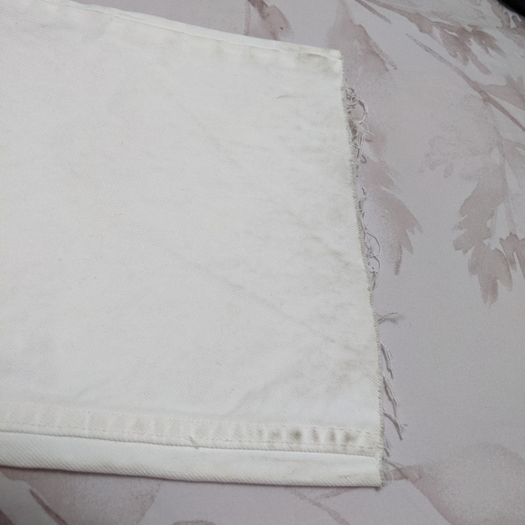 SOLD Zara hi rise full length white wide leg jeans - Picture 5 of 5